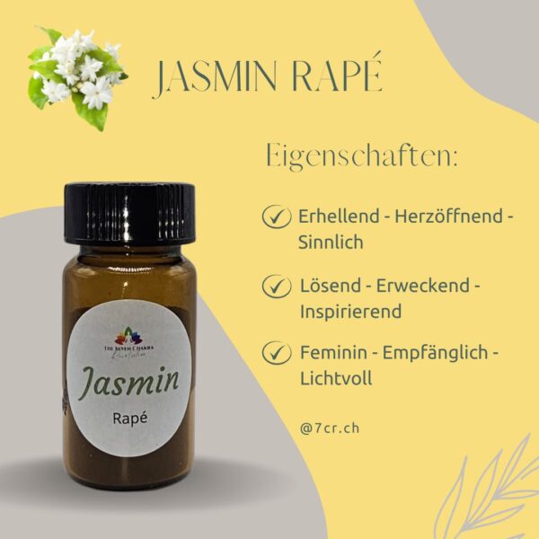 Rapé Jasmin – Klarheit, Sanftheit und feinstoffliche Öffnung